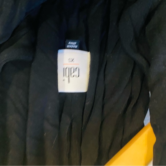 cAbi 5114 Womens Parker Dress Solid Black Jersey Sleeveless V-Neck - Picture 5 of 6